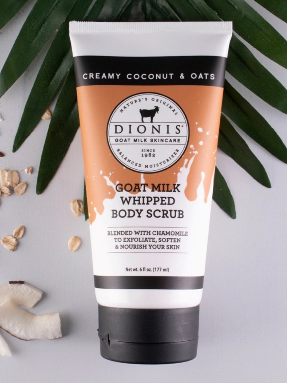 DIONIS Creamy Coconut & Oats Whipped Goat Milk Body Scrub 5oz NIP